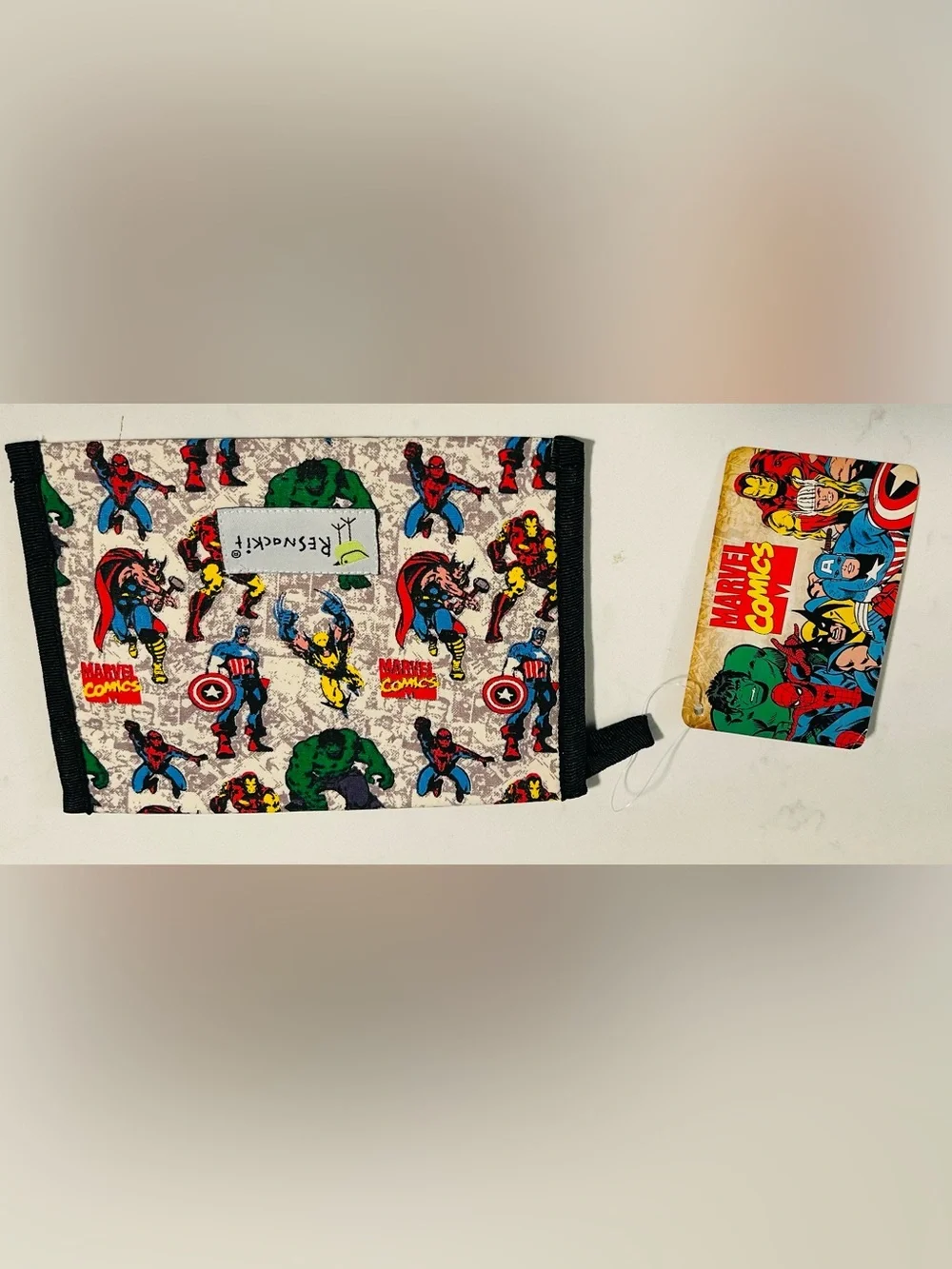 NWT Marvel Comics Resnackit Reusable Snack/Sandwich Bag ( Multiple Available)